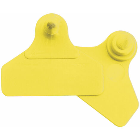 Boucles de marquage Ukaflex large+large nue jaune X20 (1/4)