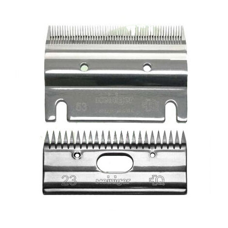 Jeu de peignes Heiniger usage vétérinaire 53 et 23 dents (1/2)