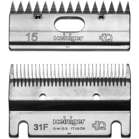 Jeu de peignes de finition 31F et 15 dents Heiniger (1/2)