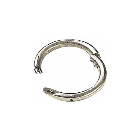 Lot De 10 Fermoirs En Fer Malléable – Œil Rond Taureau Snap Nickelé – Taille 7/8x4 – ProRider