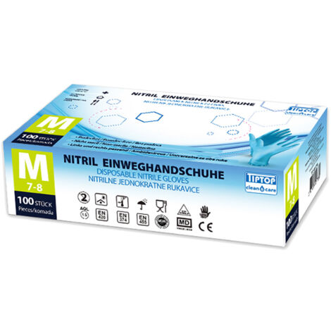 Gant en nitrile bleu taille M X100