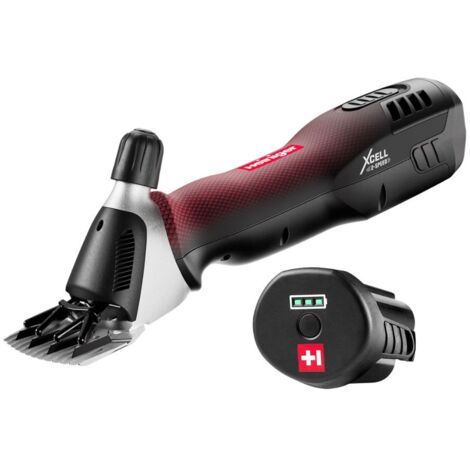 Tondeuse XCELL pour mouton – 2 vitesses 2500/2800 oscillations/min – Autonomie 120 min avec 2 batteries 14,4V – Moteur silencieux et léger – Heiniger (1/5)