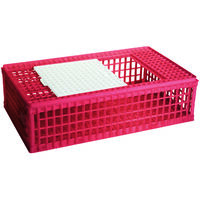 Chick'A – Caisse de transport pour volaille en plastique – 1 porte coulissante – Dimensions 95 x 58 x 28 cm – Résistance optimale pour transport sécurisé