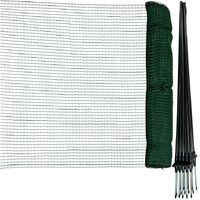 Horizont – Filet Flex petites mailles 90 cm de haut – Longueur 25 m – 15 piquets en fibre de verre – Non électrifiable pour terrains variés