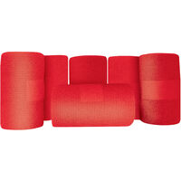 18 Bandes cohésives de contention couleur rouge