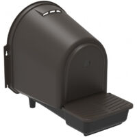 Pondoir extérieur en plastique recyclé pour 6 poules – Compartiment de récupération des œufs – Ventilation naturelle – Dimensions 46x37x45 cm – Copele
