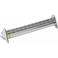 Mangeoire en acier galvanisé à grille mobile 50 cm pour 20 poussins – Conception robuste en tôle – Accès facile à la nourriture – Chick'A