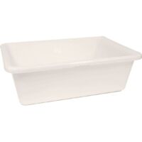 Bac alimentaire professionnel rectangulaire 20L – Plastique PE qualité alimentaire – Dimensions 50 x 33.5 x 11.5 cm – Nettoyage facile – ICS