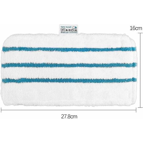 6 Lingettes pour Black et Decker Balais Vapeur FSMP20 Steam Mop pour Black Decker FSM1630, FSM1616, FSMH13E5, FSM1321, FSM1605