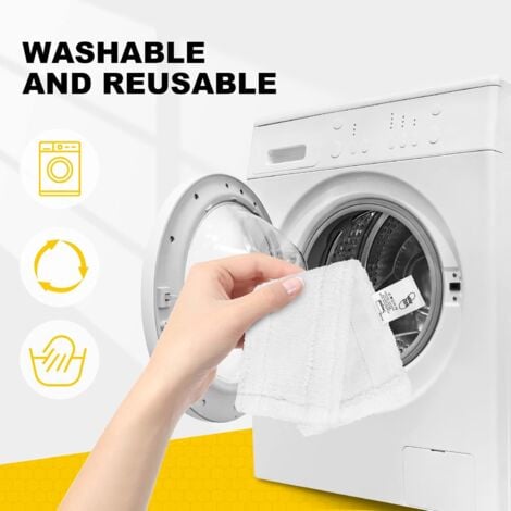 5 PCS Bonnettes Microfibre pour SC5 SC3 Easy Fix Kärcher, Lingettes Remplacement pour Kärcher Nettoyeur Vapeur Séries de SC EASY FIX