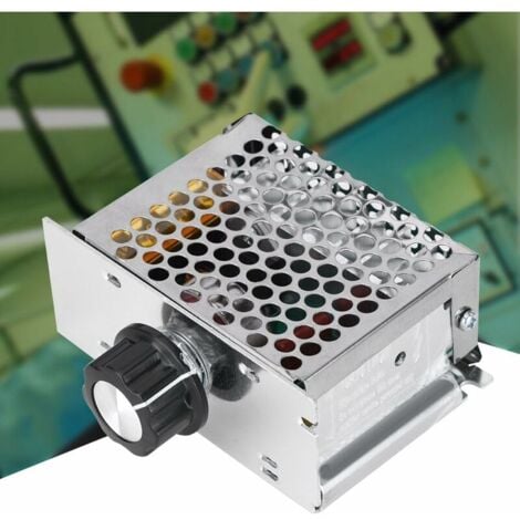 Dimmer Thermostat Controller AC 220V 4000W haute puissance électronique Régulateur de tension Gouverneur Vitesse plage de tension réglable de 10 V à 220 V