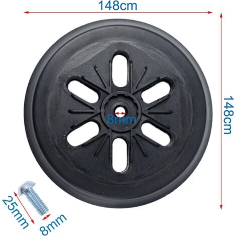 Compatible avec Bos-ch Gex 150 AC, PEX 15 AE, GEX 150 Turbo Ø 150 mm avec vis, disque de ponçage compatible Bosch