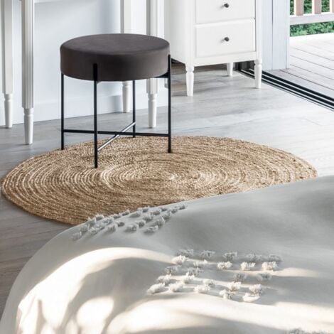 Tapis Natura en jute D120cm - Atmosphera créateur d'intérieur