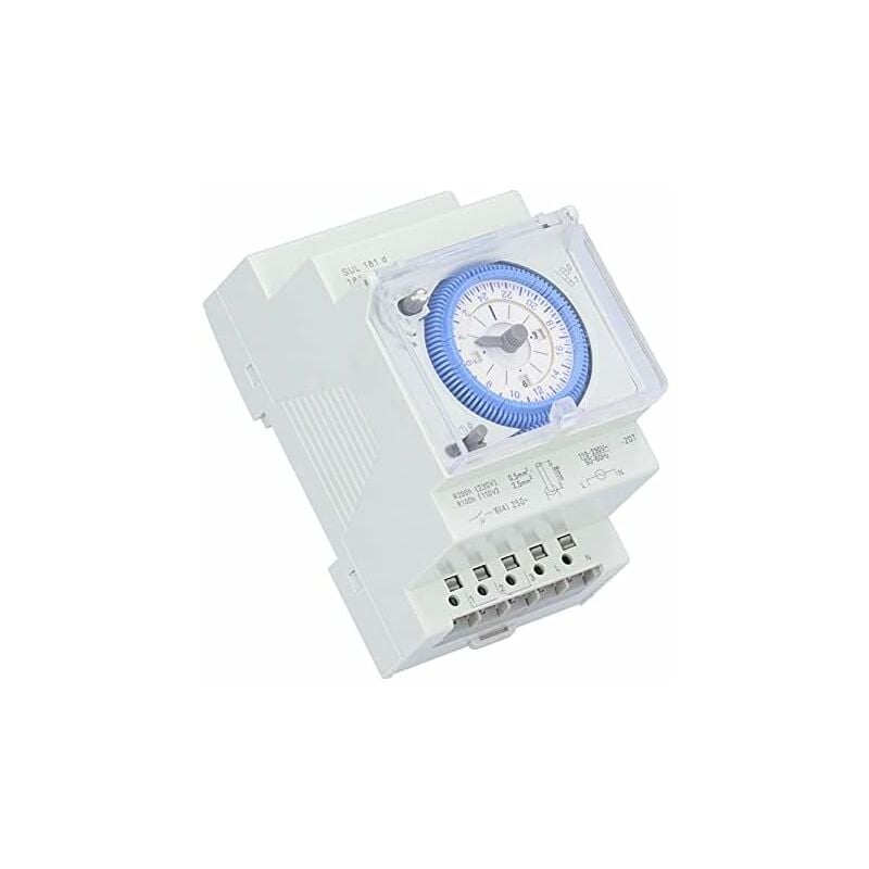 Fdit interrupteur de minuterie programmable Interrupteur de minuterie  hebdomadaire 12V DC 30A LCD On Off avec fonction de compte à