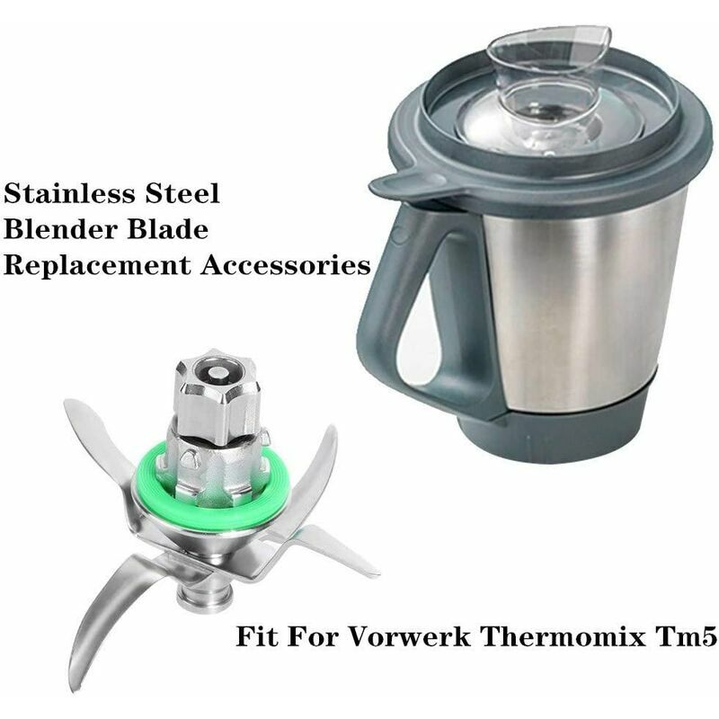 Couvercle de lame de rechange et éplucheur compatible avec Vorwerk Thermomix  Tm6 Tm5 Tm31 Robot culinaire en acier inoxydable par