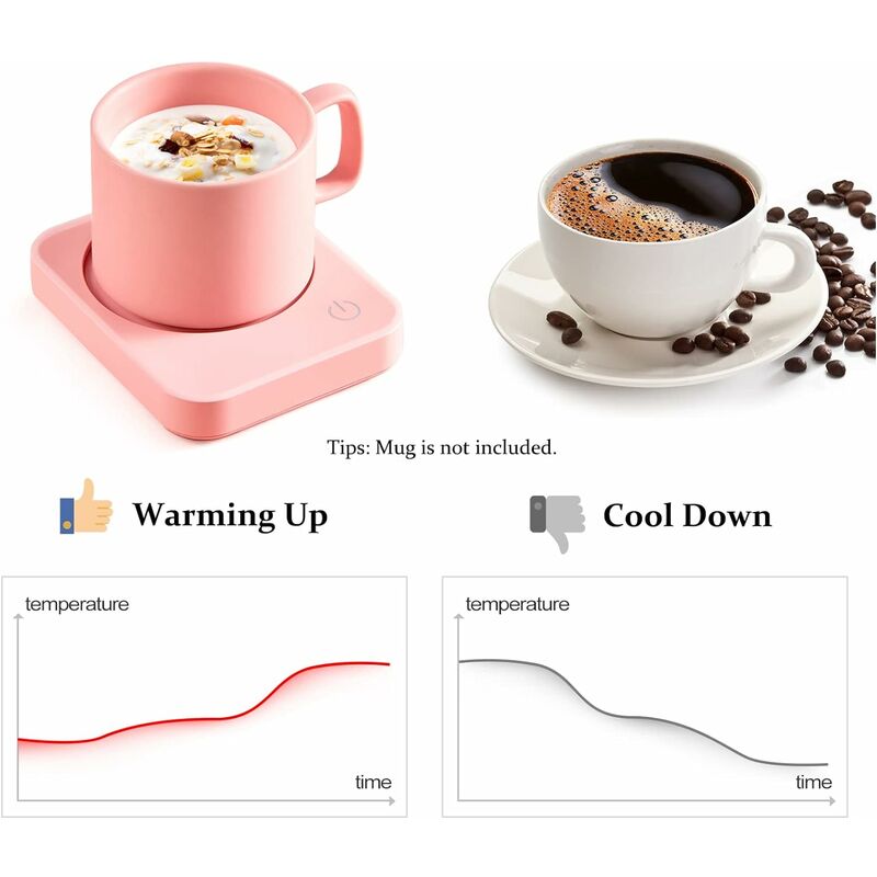 Chauffe-tasse à café, arrêt automatique, réglage intelligent de la  température