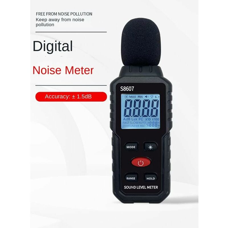Haute précision Numérique Sonomètre Decibel Mètre Bruit Volume Surveillance