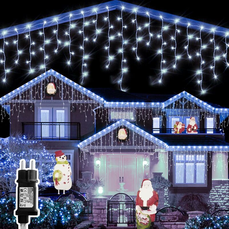 Guirlande lumineuse LED avec télécommande bonhomme de neige Père Noël - Guirlande  lumineuse suspendue - Décoration pour chambre à coucher, dortoir, fête de  Noël