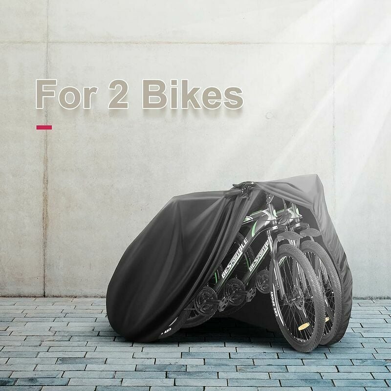Housse de vélo pour 2 vélos Tissu Oxford 210D imperméable de vélo