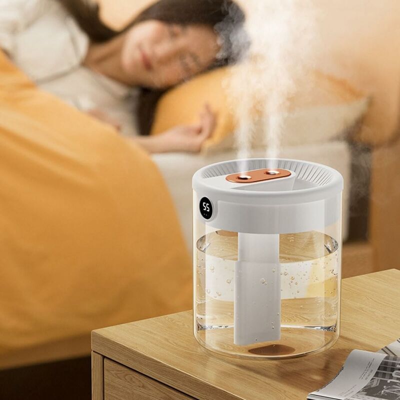 Humidificateur d'air 3.3l humidificateur d'air silencieux bouche à double  brume humidificateur portable USB