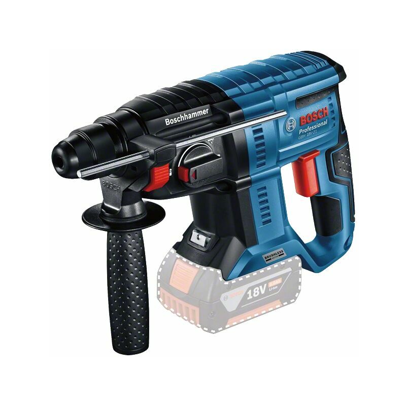 Bosch Professional 18V System perforateur sans-fil GBH 18V-21 (régime à  vide 0-1 800 tr/min, sans batterie ni chargeur, dans boîte carton) :  : Bricolage