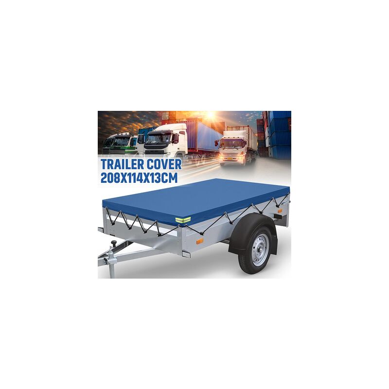Bâche De Protection Remorque 220x120cm - PVC 420D Renforcé - Imperméable Et Résistante - Jusqu'à 750kg