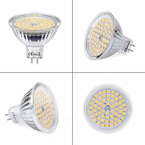 Ampoule LED GU5.3, MR16 LED 12V 3W Equivalent à 30W Lampe Halogène Blanc Chaud 3000K, Ampoules LED Spot Non Dimmable, Lot de 10