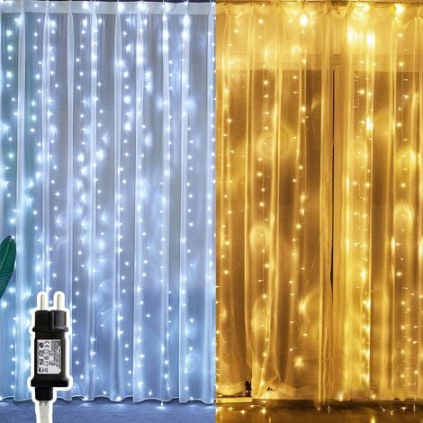 Guirlande lumineuse à DEL en saule de 2,3 m, étanche IP44, 144 LED,  branches d'arbre artificielles, décoration murale d'ambiance blanc chaud,  bande