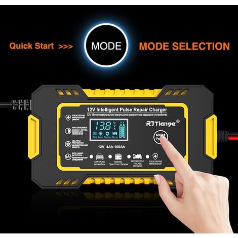 Chargeur De Batterie Intelligent V A Chargeur Batterie Mainteneur