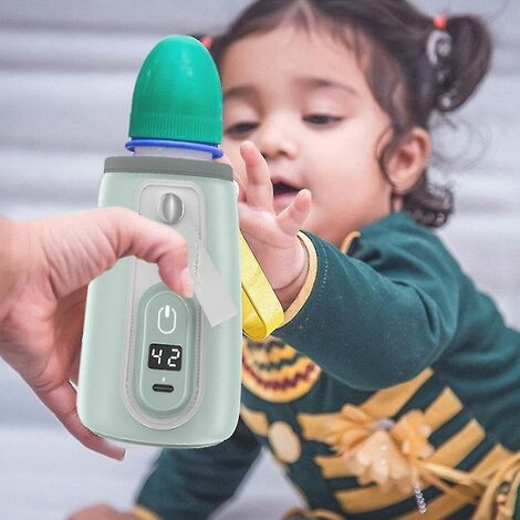 Biberon à lait chauffant pour bébé, avec chargeur USB, pour eau et