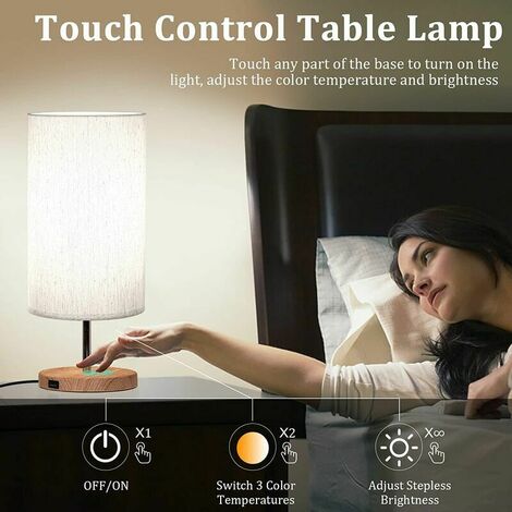 Lampe table de chevet réglable avec USB, Je commande !