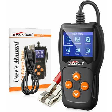Testeur de batterie de voiture professionnel (KW600) sur système