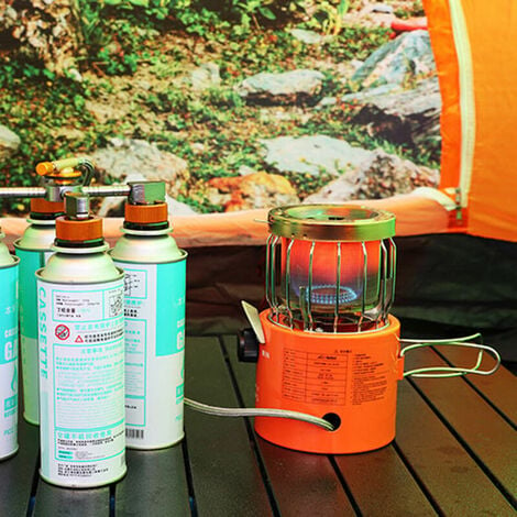 mini Chauffage au gaz portable 1,3 KW pour l'extérieur, mobile chauffage de  tente, chauffage de camping sans cartouches de gaz : : Jardin