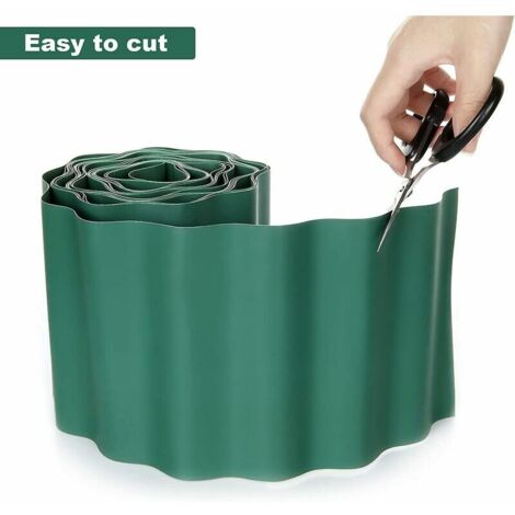 Bordure Jardin Flexible Kalolary 12m - 36 Piquets U, Hauteur 10cm, Pour Pelouse Et Parterres