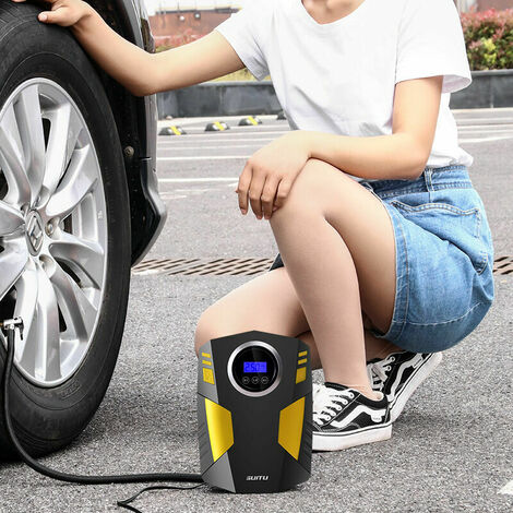 Compresseur d'air de gonflage de pneu, compresseur d'air portable, pompe à  air numérique pour pneus de voiture, vélos et autres gonflables