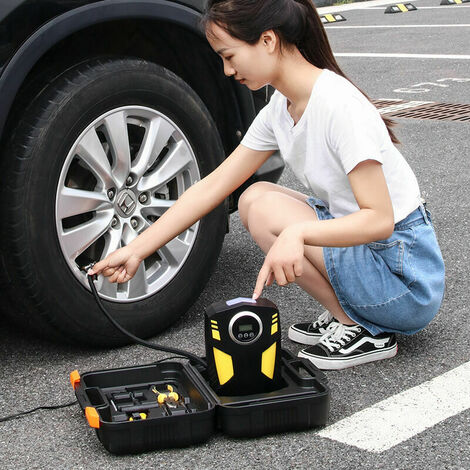 Compresseur d'air portatif de gonfleur de pneu pompe à air - Temu