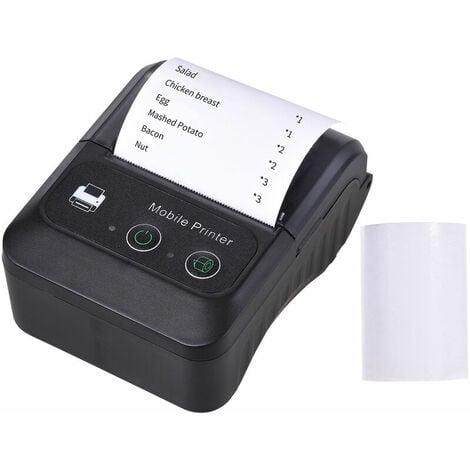 Imprimante Ticket de Caisse de 58 mm Imprimante Thermique de reçus  Connexion sans Fil BT/USB