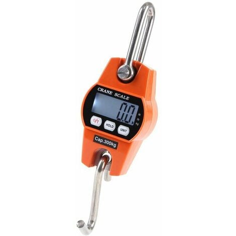 Micro Crane Scale 300kg/50g Heavy Duty Rechargeable Hanging Hook