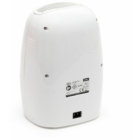 Déshumidificateur d'air Mini Blanc Réservoir d'eau 1,3l Pièce 20m²  Effet-Peltier