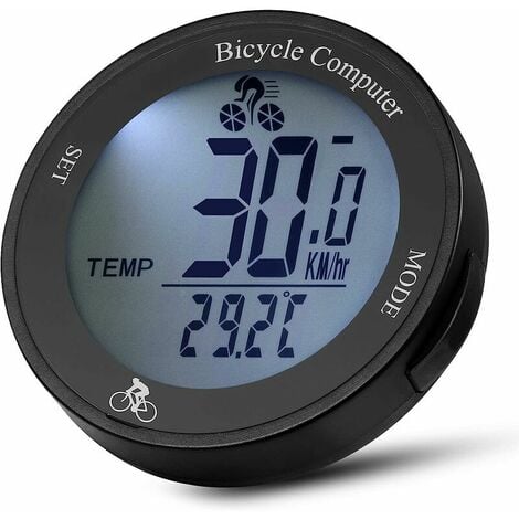 Compteur de vélo avec/sans fil avec affichage distance et calories, Accessoires pour vélo