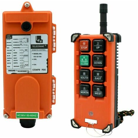 F21-e1b DC12-72v interrupteur de commande à distance industriel palan grue contrôleur ascenseur télécommande un envoyer un recevoir