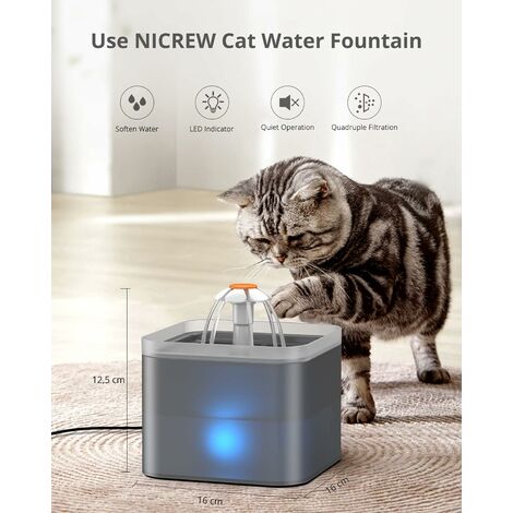 Pompe à fontaine d'eau pour chat améliorée, moteur de remplacement pour  fontaine pour animaux de compagnie, mise hors tension automatique  intelligente, distributeur d'eau pour chien pour chat (livraison gratuite)