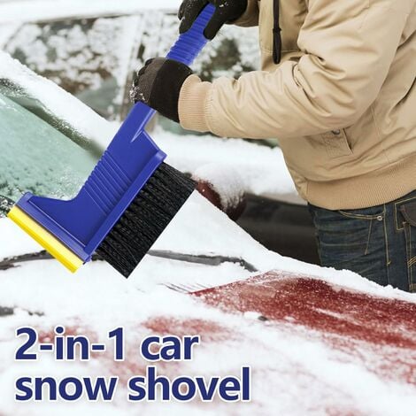 Grattoir à neige multifonctionnel pour vitres de voiture, brosse