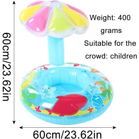 Flotteur Piscine Coquillage Gonflable - 120x120x120 Cm, Charge 100kg, Avec Balle Perles, Pour Plage, Piscine, Fêtes été - 2