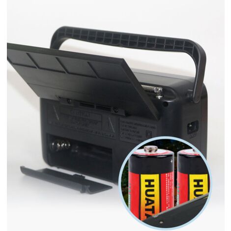 Radio AM/FM portable, radio analogique à piles, alimentée par courant alternatif,