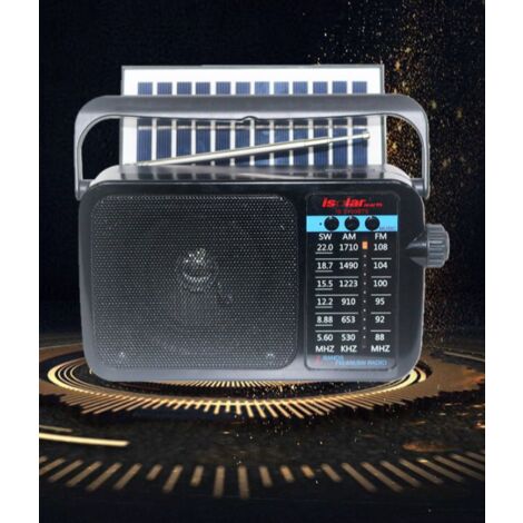 Radio AM/FM portable, radio analogique à piles, alimentée par courant alternatif,