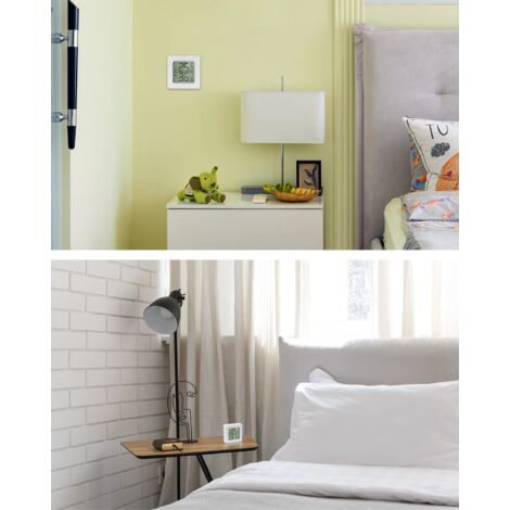Thermomètre Hygromètre Intérieur, 6 Pièces Thermomètre Numérique