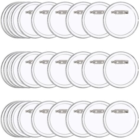 Kit Badge Personalizzati DIY - 30 Pezzi Acrilico Trasparente, 38/45/59 Mm Con Spille - Foto 13