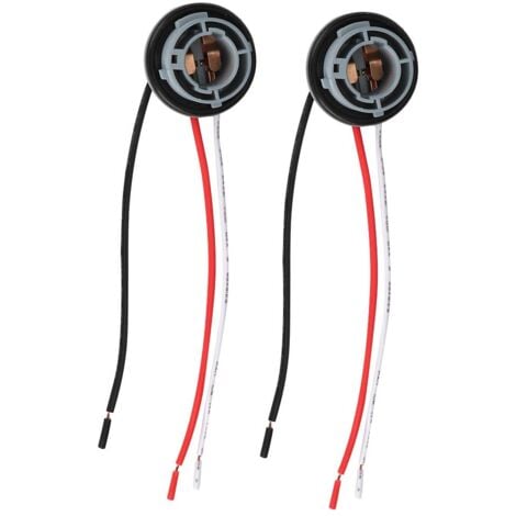 Feu Arriere Megane 3 Douille,Support D'Ampoule Arrière Citroen C4,Supports De Feux Latéraux,Bornes Et Faisceaux De Câblage 2 Pièces 1157 Douille Led Clignotant Frein Ampoules Support Adaptateur Base