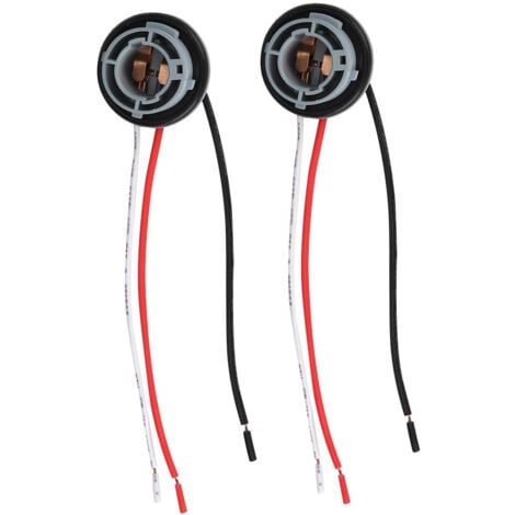 Feu Arriere Megane 3 Douille,Support D'Ampoule Arrière Citroen C4,Supports De Feux Latéraux,Bornes Et Faisceaux De Câblage 2 Pièces 1157 Douille Led Clignotant Frein Ampoules Support Adaptateur Base